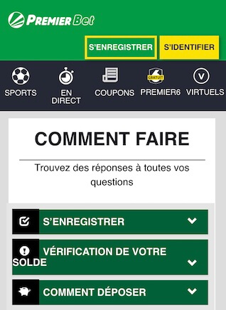 comment déposer sur son compte premierbet