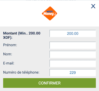 dépôt minimum 1xbet moov bénin