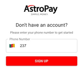 créer un compte sur astropay