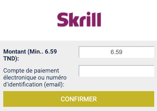 retirer ses fonds sur Betwinner avec Skrill