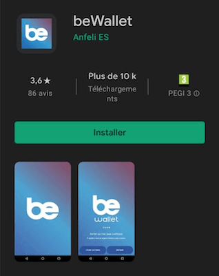 application mobile bewallet play store