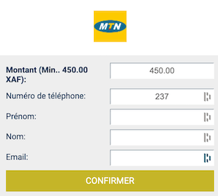 informations dépôt betwinner avec MTN Mobile Money