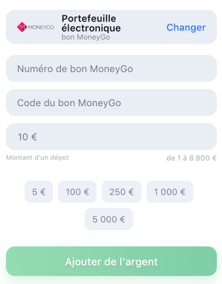 information paiement e-voucher moneygo sur 1win