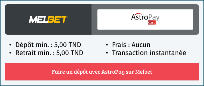 Informations sur le mode de paiement AstroPay sur Melbet