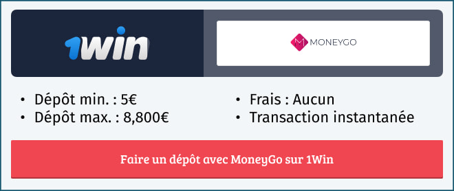 Informations sur le mode de paiement Moneygo sur 1Win