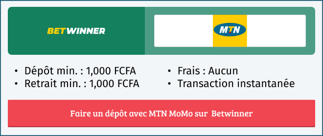 Informations sur le mode de paiement MTN Mobile Money sur Betwinner