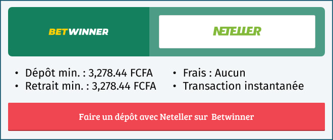 Informations sur le mode de paiement Neteller sur Betwinner