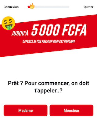 Bonus de bienvenue Betclic Côte d'Ivoire