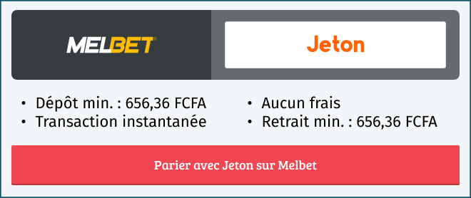 Informations sur le mode de paiement Jeton chez Melbet en Côte d'Ivoire