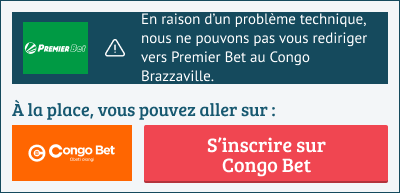 Redirection Premier Bet vers Congo Bet