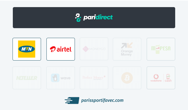 Mode de dépôt sur le site de paris sportifs Paridirect